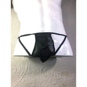 Mens Sexy Black Lace Sheer Mesh Thong*Panties*Underwear*Sissy*Femboy*Cosplay*NIP